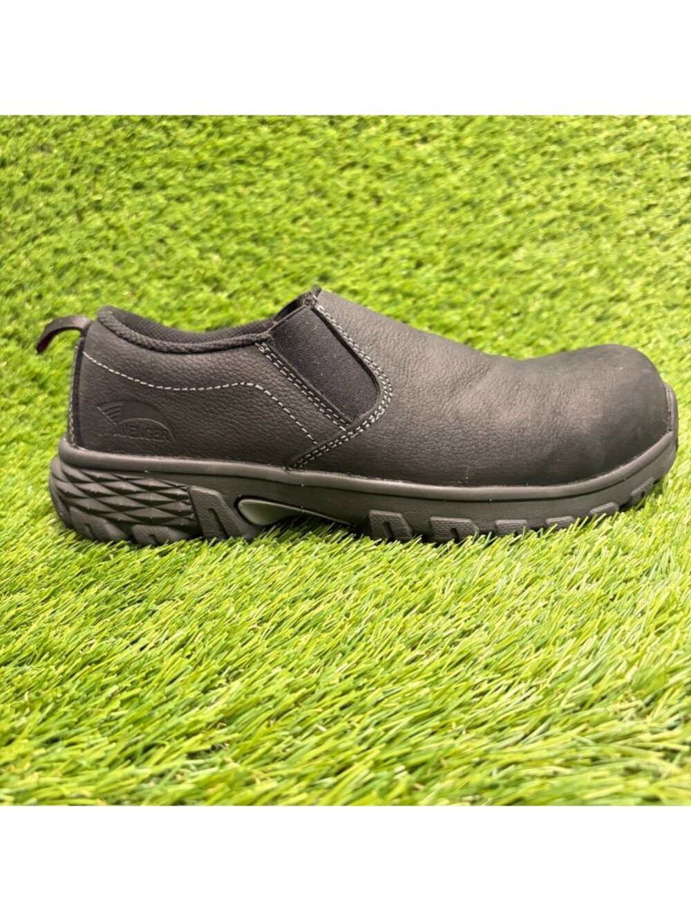 Avenger Flight Low Womens Size 8.5 Black Composite Toe Safety Slip-On Work Shoes